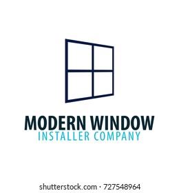 Window Vector Icon Logo Design Stock Vector (Royalty Free) 671576878