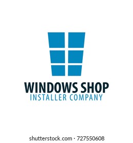 Logo Windows store. Installer company. Vector illustration