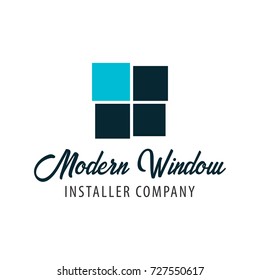 Logo Windows store. Installer company. Vector illustration
