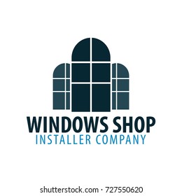 Logo Windows store. Installer company. Vector illustration
