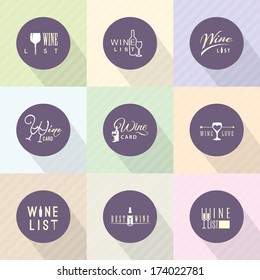 logo wine design restaurant french font cheese series of vector flat wine design wine symbol for food and beverage logo wine design restaurant french font cheese milk classic white ritual room partner