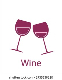 a logo of wine glass