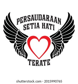 logo wing angel and for comunite. this logo "persaudaraan setia hati terate" design coustem