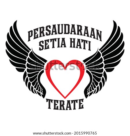 logo wing angel and for comunite. this logo "persaudaraan setia hati terate" design coustem