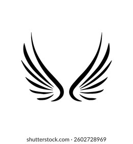 Logo Wing Computer Icons, wing, leaf, monochrome, silhouette