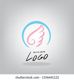 Logo Wing  Draw by hand