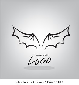 Logo Wing  Draw by hand