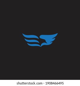 logo wing icon templet vector