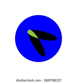 Ilustración del diseño del vector del icono de ala del logotipo