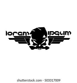 Logo winged skull