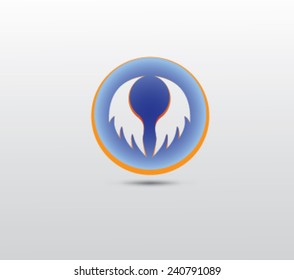 Logo wings, badge