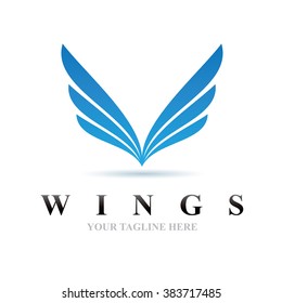 Logo Wings Icon Element Template Design Logos