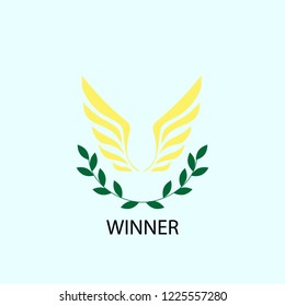 Logo winner gold wings