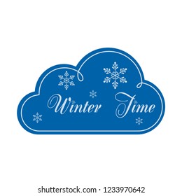 Logo Winter Time Vector Illustration Winter Stock Vector (Royalty Free ...