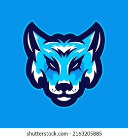 Logo wolf of head mascot