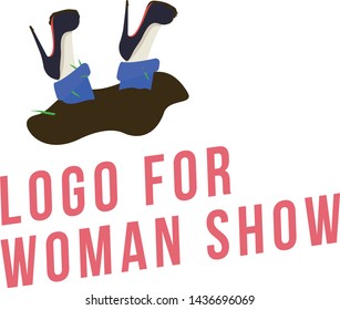 Logo for woman show or shoes