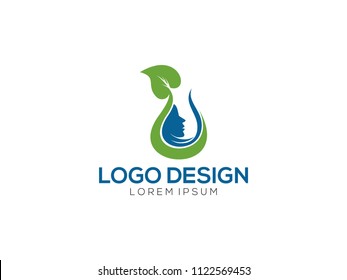 Logo woman silhouette, head, face logo isolated. Use for beauty salon, spa, cosmetics design, etc