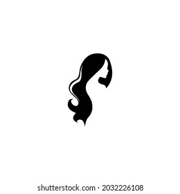 Logo woman silhouette, head, face logo Use for beauty salon, spa, cosmetics design