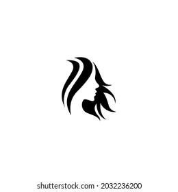 Logo woman silhouette, head, face logo Use for beauty salon, spa, cosmetics design