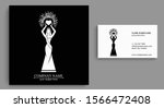 Logo of a woman with wings holding a heart in the hands with rays. Kindness and mercy. Figurine for presentation, template of a beauty contest.