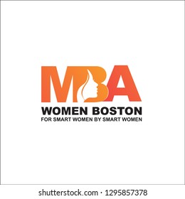 Logo Women Bostom Templates Beauty