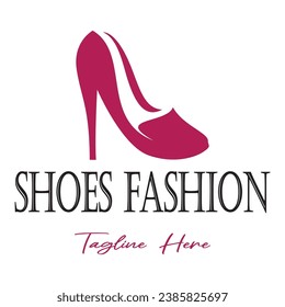 Logo para zapatos de tacón altos para mujeres que es elegante, lujoso y femenino. Logotipo para negocios, zapatería para mujeres, moda, compañía de zapatos, belleza.