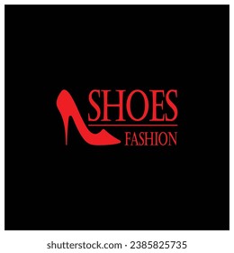 Logo para zapatos de tacón altos para mujeres que es elegante, lujoso y femenino. Logotipo para negocios, zapatería para mujeres, moda, compañía de zapatos, belleza.