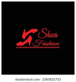 Logo para zapatos de tacón altos para mujeres que es elegante, lujoso y femenino. Logotipo para negocios, zapatería para mujeres, moda, compañía de zapatos, belleza.