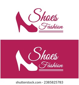 Logo para zapatos de tacón altos para mujeres que es elegante, lujoso y femenino. Logotipo para negocios, zapatería para mujeres, moda, compañía de zapatos, belleza.