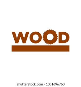 logo of woodwork company vector logo. 