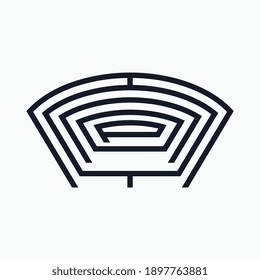 Logo from the word "Ax" in Cyrillic