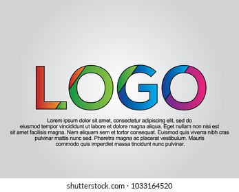 Logo word creative design Concept . Modern Vector Illustration concept of word Logo