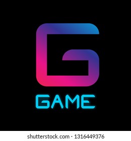 
Logo and word game on black background