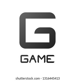 Logo and word game on white background