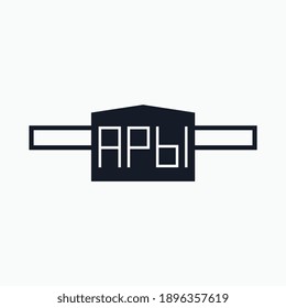 Logo from the word "Headlights" in Cyrillic