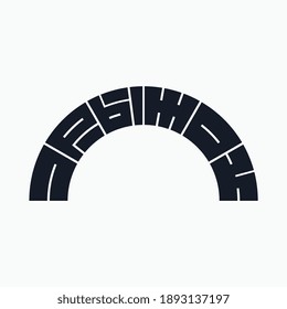 Logo from the word "Jump" in Cyrillic