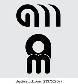 AM logo, AM word logo, letter logo