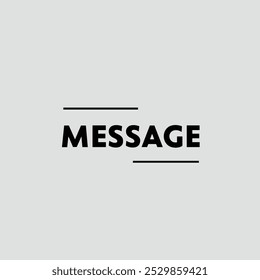 Logotipo con la palabra "Mensaje" que representa mensajes, comunicación de texto y conversaciones sociales