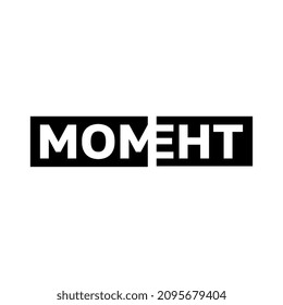 Logo from the word Moment in Cyrillic