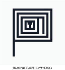 Logo from the word "Robot" in Cyrillic