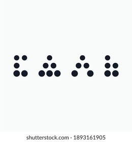 Logo from the word "Salt" in Cyrillic