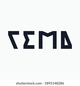 Logo from the word "Seven" in Cyrillic