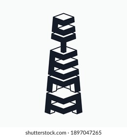 Logo from the word "Stele" in Cyrillic