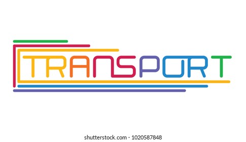 Logo with the word transport