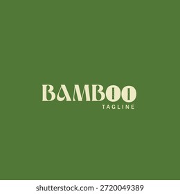 The logo with the word “Bamboo” uses a unique font and bamboo stems inside the letters “OO”.  This logo combines aesthetic, innovative, and natural impressions visually and immediately.
