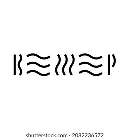 Logo from the word Wind in Cyrillic