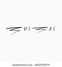 Logo de la palabra "ZigZag" en cirílico