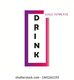 the logo with the words drink - vector svg