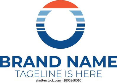 Logo work prepared with the letter O that can be used by many brands.
