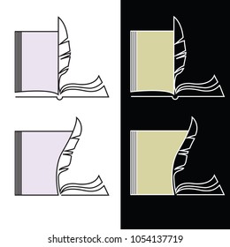 Logo of the world book and copyright day.